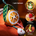 Baby lemon toy hanging fruit rattle 