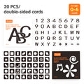 Black and white flash cards (80pcs) for newborn visual stimulation