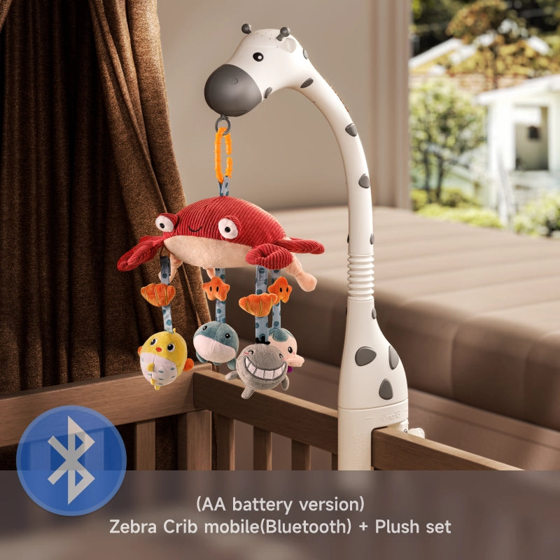 Bluetooth baby mobile with remote control for nursery