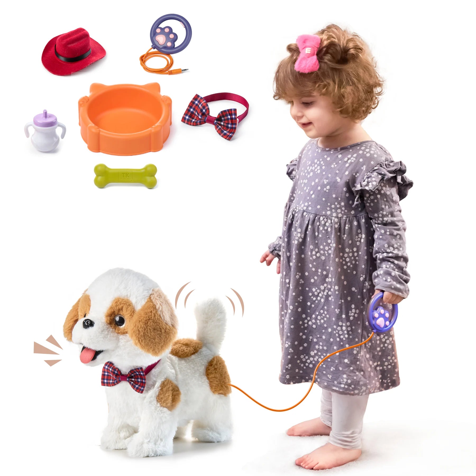 Plush Barking Dog Toy for Kids DIY and Interaction