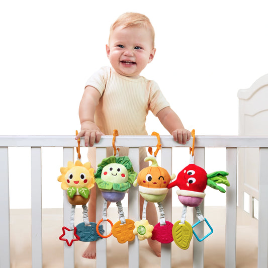 Plant shape Baby crib hanging rattle toys​