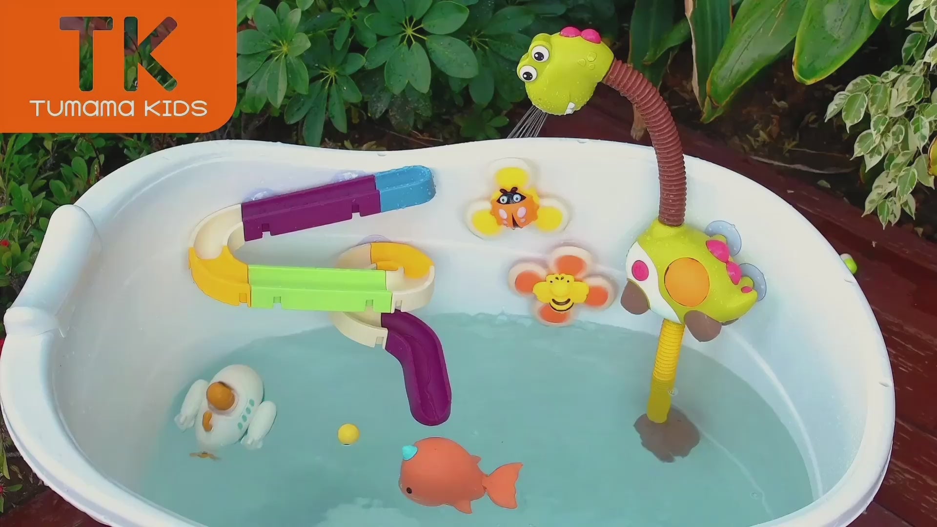 Versatile-easy-to-install-Baby-bath-toy-shower-head-with-spinner-toys